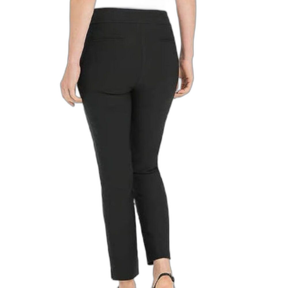 HILARY RADLEY Stretch Career Pull On Straight Leg Slacks Womens Plus Size 14